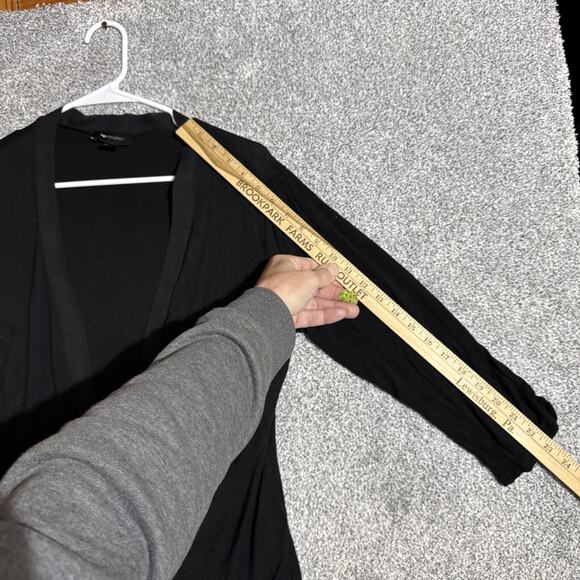 Lagenlook Cardigan Sweater Womens XL Asymmetrical Open Front Flowy Romantic Chic - Picture 4 of 7